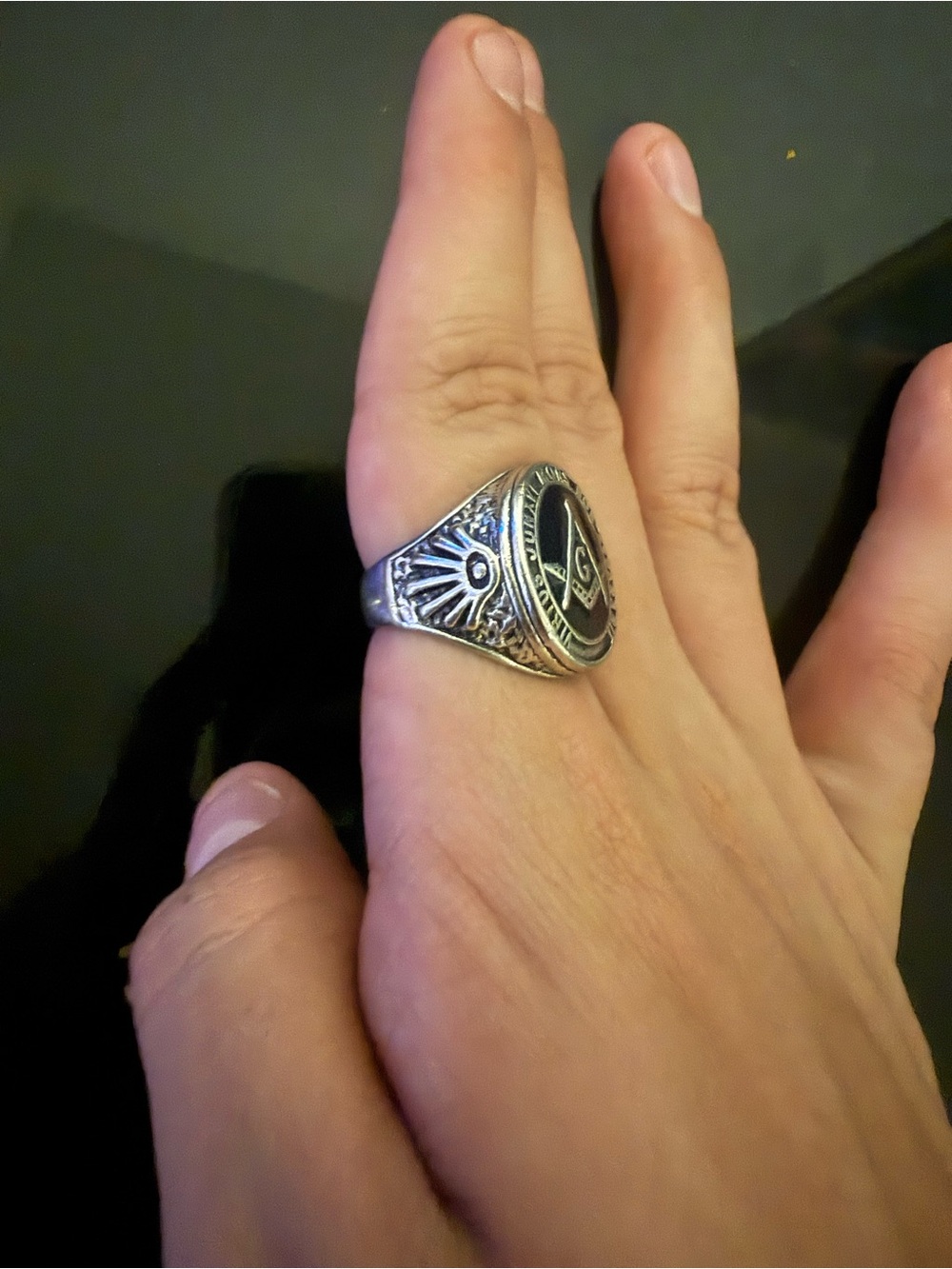 freemason ring - Picture 3 of 4